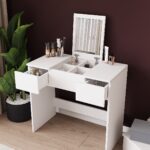 DF02112B Anka Çekmeceli Aynalı Makyaj Masası