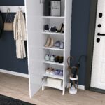 DF08105 Lukas Tek Kapaklı Çok Amaçlı Dolap, Seyyar Raflı Kiler ve Mutfak Düzenleme Dolabı