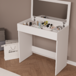 DF02114 Diana Kapaklı Aynalı Bölmeli Makyaj Masası