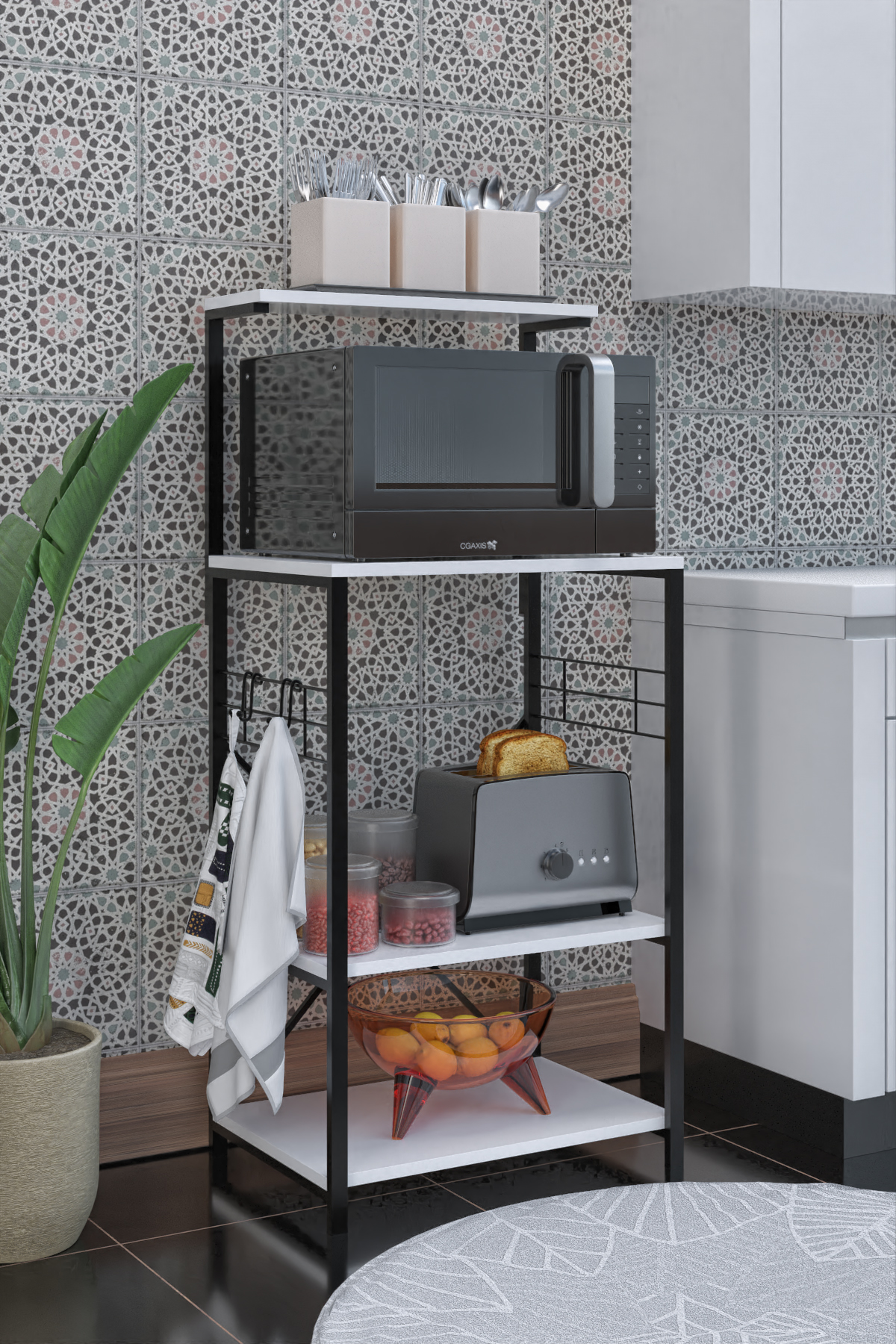 BZ1 DF15103 Mikro Dalga Rafı Çok Amaçlı Kiler Rafı - Görsel 1