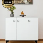 DF08102 Hayal MDF Beyaz Ayakkabılık Antre Hol Çok Amaçlı Dolap Ayakkabı Dolabı