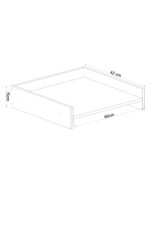 DF03102B Milano Banyo Dolabı Çamaşır Ve Kurutma Makinesi Dolabı Çamaşır Makinesi Rafı - Görsel 4