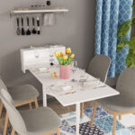 DF01106 Petunya Pratik Duvara Monte Katlanır Masa Mutfak ve Yemek Masası